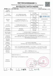 INFORME DE PRUEBA DE FILTRO HEPA